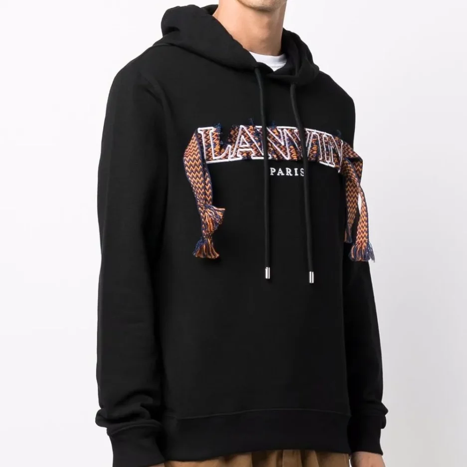 Lanvin Curb Lace Embroidered Hoodie