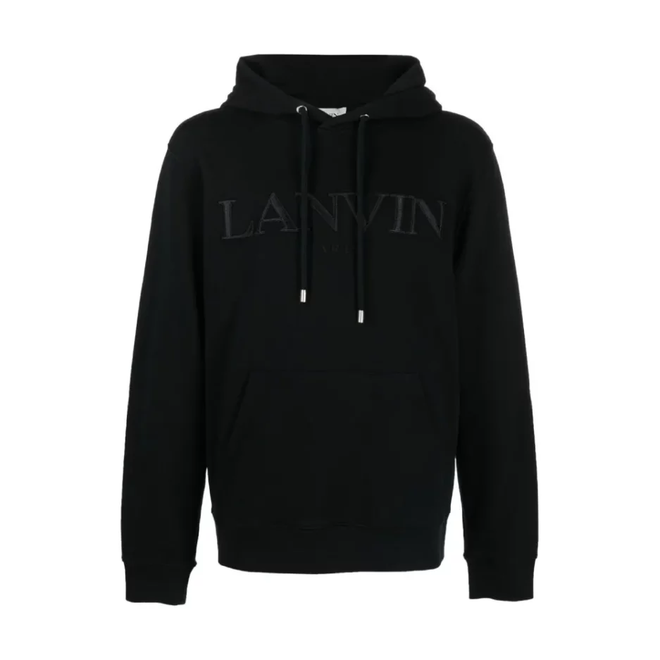 Lanvin Embroidered Logo Cotton Hoodie