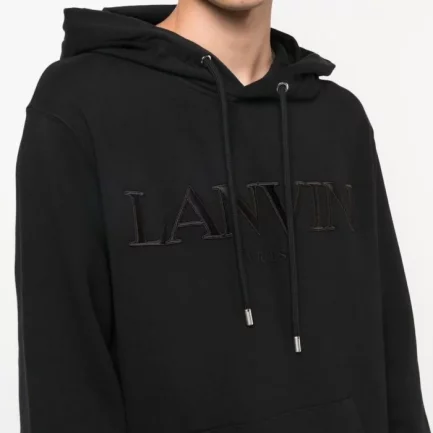 Lanvin Embroidered Logo Cotton Hoodie