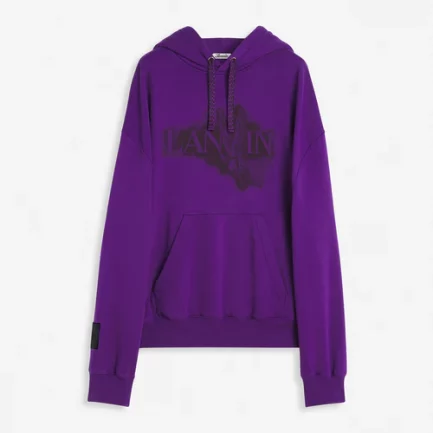 Lanvin X Future Unisex Baggy Hoodie With Eagle Print