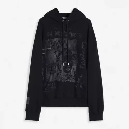 Lanvin X Future Unisex Loose Fit Printed Hoodie