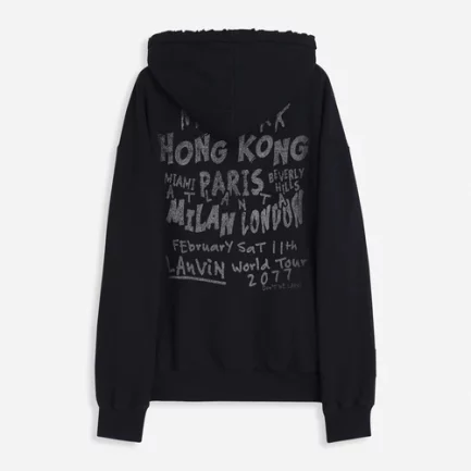 Lanvin X Future Unisex Loose Fit Printed Hoodie